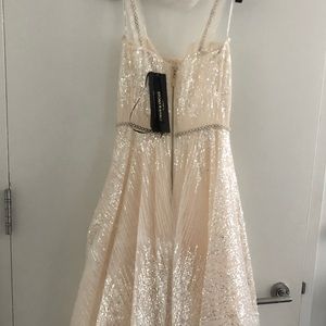 Bronx & Banco mademoiselle bridal midi dress